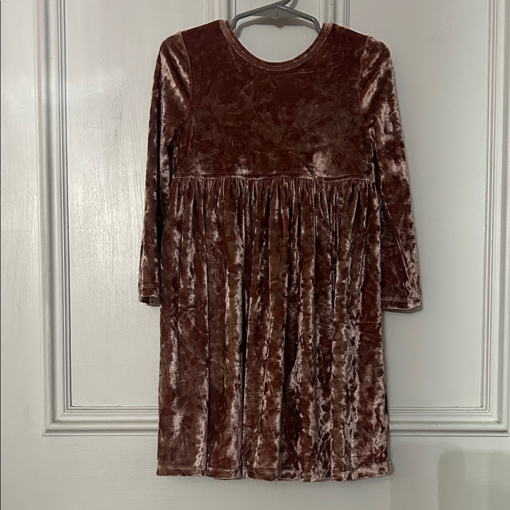 Velvet Pink Kids Dress